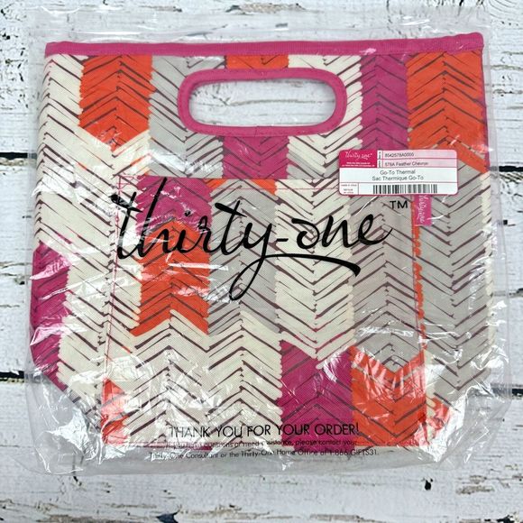 Thirty One Go To Thermal in‎ 578A Feather Chevron NIB thirty-one - Picture 1 of 5